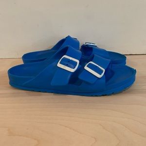 Birkenstock Sandals Blue  Leather Women’s 10/10.5